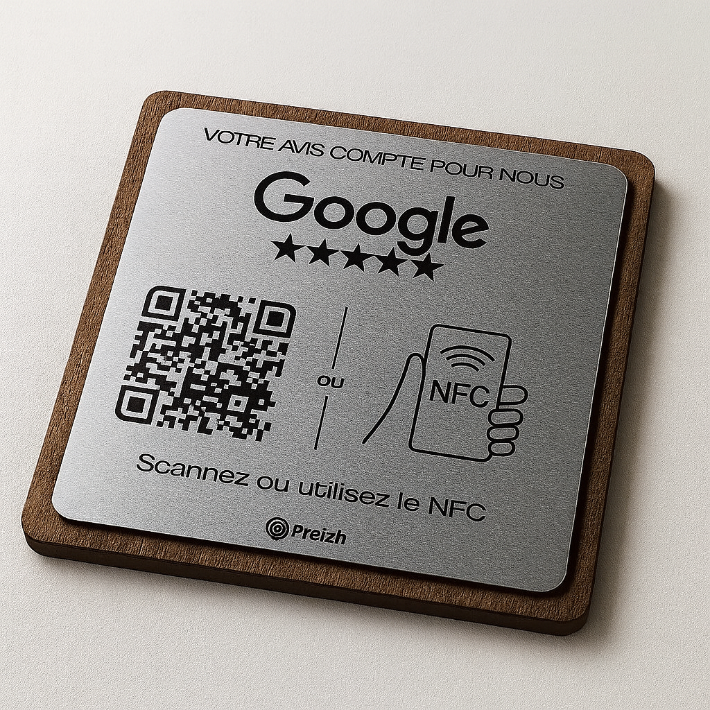 31 plaque google argent